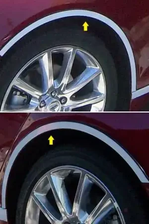 LINCOLN MKZ 4dr QAA Stainless 4pcs Wheel Well Accent WQ53630 Markdown