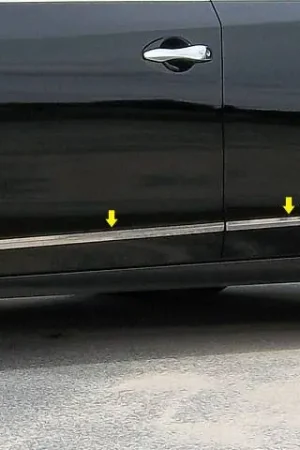 Fits Nissan ALTIMA 4dr QAA Stainless 4pcs Side Accent Trim AT13550 Best Seller