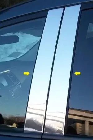 New Arrival Fits Nissan PATHFINDER 4dr QAA Stainless 4pcs Pillar Trim PP13527