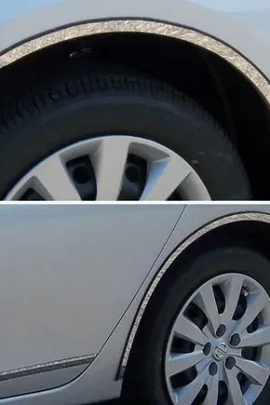 Viral Fits Nissan SENTRA 4dr QAA Stainless 4pcs Wheel Well Accent WQ13575