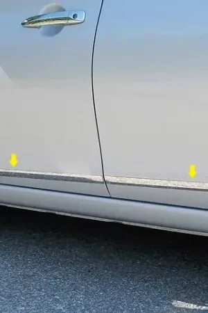 Place Order Fits Nissan SENTRA 4dr QAA Stainless 4pcs Side Accent Trim AT13575