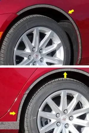 CADILLAC CTS 4dr QAA Stainless 6pcs Wheel Well Accent WQ54251 Free Returns