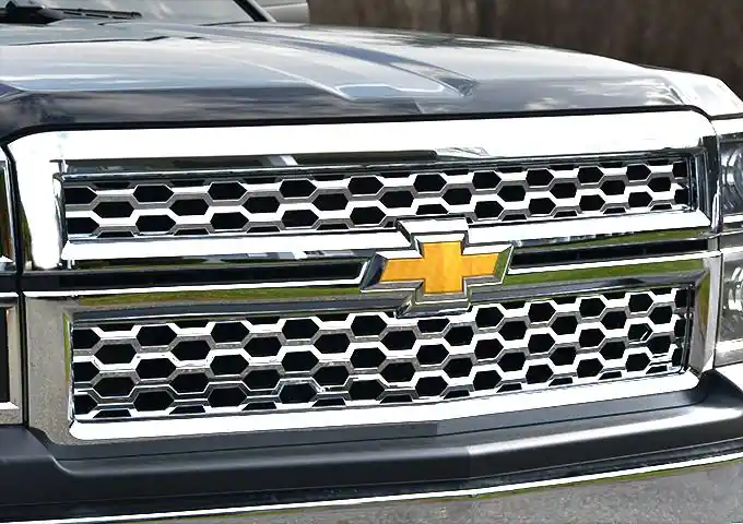 Hassle-Free Returns SILVERADO 4dr QAA Chrome ABS plastic 2pcs Grille Overlay SGC54184