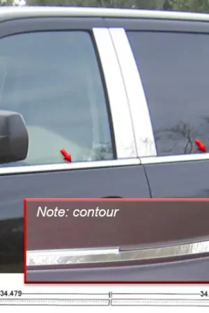 CHEVROLET SILVERADO 4dr QAA Stainless 4pcs Window Sill Accent WS54184 Instant Buy