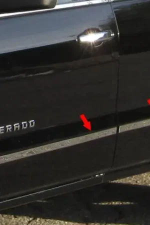 SILVERADO Double Cab, Short Bed, NO Molding QAA 4pc Molding Insert MI54185 Hot Picks