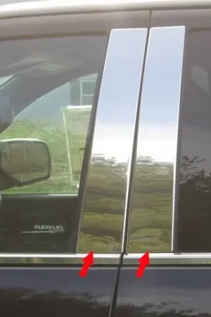 Seasonal Sale GMC SIERRA Crew Cab, Double Cab QAA Stainless 4pcs Pillar Trim PP54184