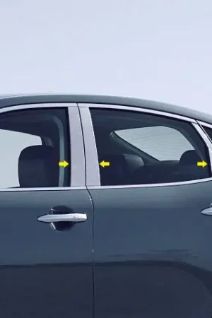 Fits Infiniti Q70 4dr QAA Stainless 8pcs Pillar Trim PP11059 Next Day Delivery