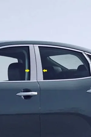 Fits Infiniti Q70 4dr QAA Stainless 4pcs Pillar Trim PP11057 Exclusive