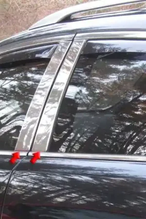 Fits Infiniti QX50 4dr QAA Stainless 4pcs Pillar Trim PP14040 Secure Checkout