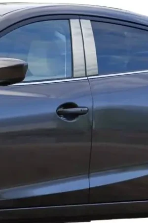 MAZDA MAZDA3 4dr QAA Stainless 6pcs Pillar Trim PP14751 Money Back Guarantee