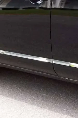 Fits Nissan ROGUE SELECT 4dr QAA Stainless 4pcs Molding Insert MI28535 Fan Favorite