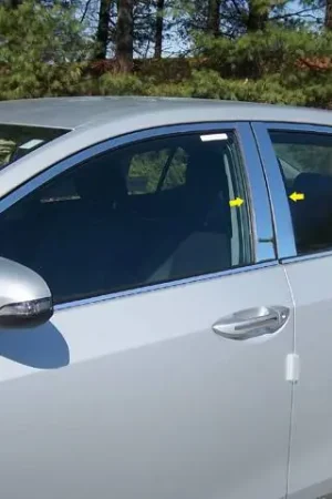 TOYOTA COROLLA 4dr QAA Stainless 8pcs Pillar Trim PP14114 Price Cut