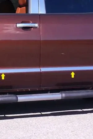 Buy Direct TOYOTA TUNDRA Crew Max, 5.5' bed QAA Stainless 8pcs Molding Insert MI14145