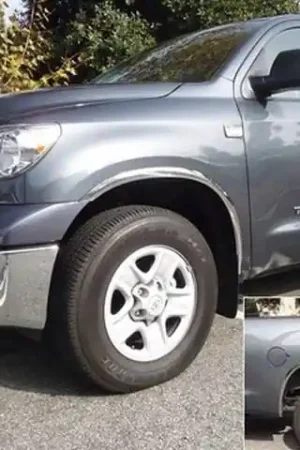 TUNDRA 2/4dr QAA Molded Stainless 4pcs Wheel Well Fender Trim WZ14145 Budget