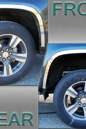 Don’t Miss Out CHEVROLET COLORADO 2/4dr QAA Stainless 4pcs Wheel Well Accent WQ55150