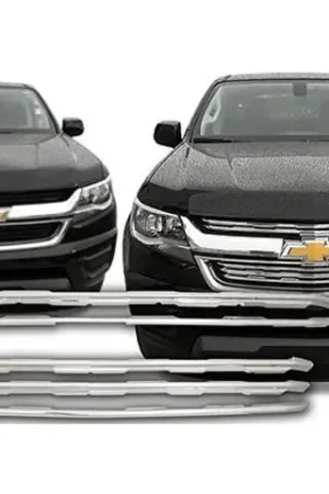 Free Delivery CHEVROLET COLORADO ALL QAA Chrome ABS plastic 2pcs Grille Overlay SGC55150