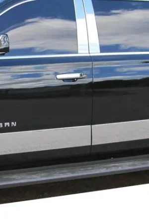 CHEVROLET SUBURBAN 4dr QAA Stainless 4pcs Rocker Panel Trim TH55198 Warranty Included