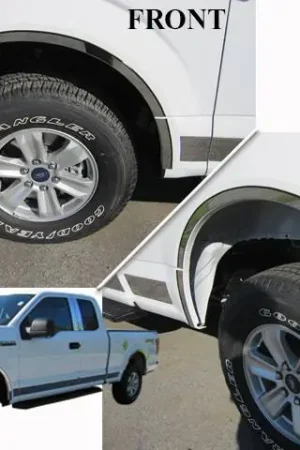 FORD F-150 2/4dr QAA Stainless 12pcs Wheel Well Accent WQ55308 Place Order