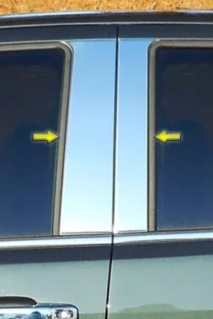 While Supplies Last GMC CANYON 4dr QAA Stainless 4pcs Pillar Trim PP55151