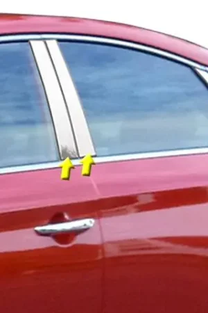 Bulk Order Fits Hyundai SONATA 4dr QAA Stainless 6pcs Pillar Trim PP15361