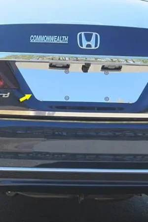 HONDA ACCORD 4dr QAA Stainless 1pcs License Plate Bezel LP16281 Grab Now
