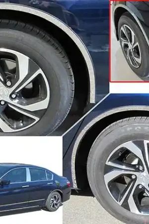 HONDA ACCORD 4dr QAA Stainless 4pcs Wheel Well Accent WQ16281 Trusted Brand