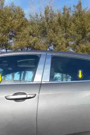 Next Day Delivery HONDA CIVIC 4dr QAA Stainless 6pcs Window Sill Accent WS16214