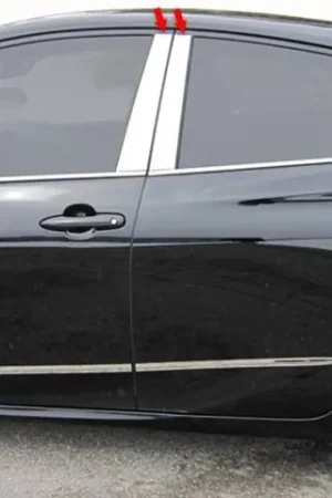 TOYOTA PRIUS 4dr QAA Stainless 10pcs Pillar Trim PP16138 Best Seller