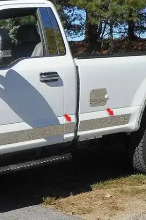 Hot Deal F-250/F-350 SUPER DUTY 2dr QAA Stainless 10pcs Rocker Panel Trim TH57321