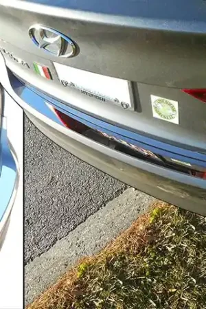 Popular Fits Hyundai ELANTRA 4dr QAA Stainless 1pcs Rear Bumper Accent RB17340