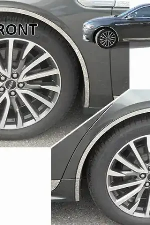 LINCOLN CONTINENTAL 4dr QAA Stainless 6pcs Wheel Well Accent WQ57680 Express Delivery