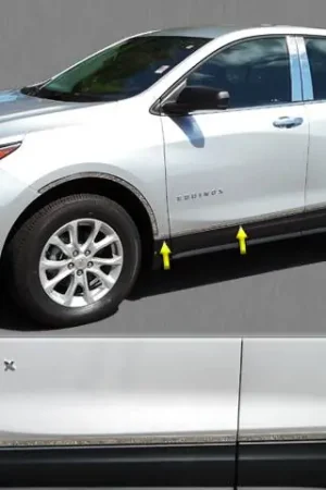 CHEVROLET EQUINOX 4dr QAA Stainless 8pcs Rocker Panel Trim TH58160 Free Shipping