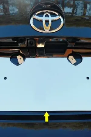 TOYOTA C-HR 4dr QAA Stainless 1pcs License Plate Bezel LP18140 Certified