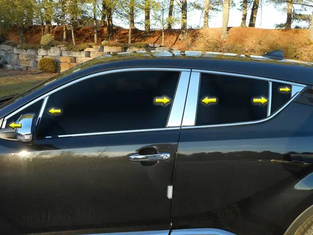 Free Returns TOYOTA C-HR 4dr QAA Stainless 12pcs Pillar Trim PP18144