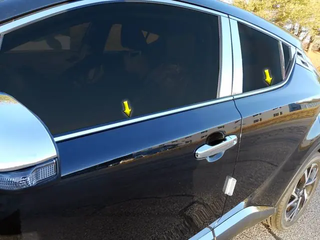 High Quality TOYOTA C-HR 4dr QAA Stainless 4pcs Window Sill Accent WS18140