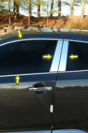 TOYOTA C-HR 4dr QAA Stainless 20pcs Window Accent Package WP18140 Worldwide Shipping