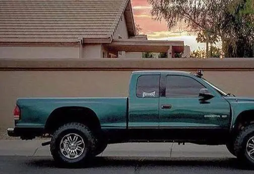 Warranty Included Dodge Dakota 4" Flare 3" Rise Adv Fiber Body Kit- Bedside Fenders AFC 73