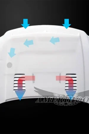 Ford F-150 E-Style AmeriHood Ram Air Hood F1597AHTEFHW Free Shipping