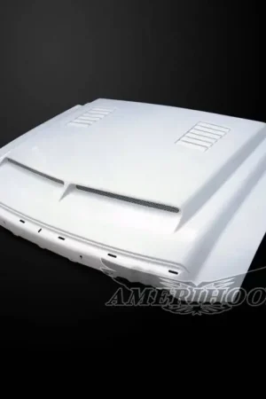 Free Returns Ford F-450 E-Style AmeriHood Ram Air Hood F4508AHTEFHW