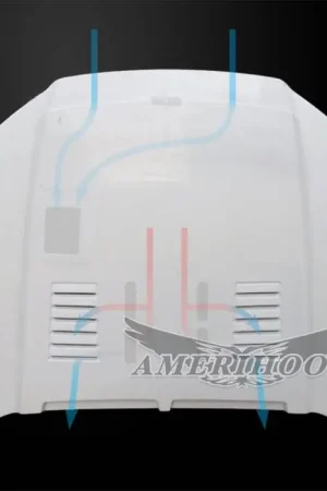 Warranty Included Ford Mustang SS-Style AmeriHood Ram Air Hood FM13AHSSEFHW