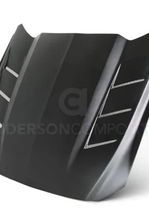 Genuine Ford Mustang Heat Extractor Anderson Composites Glass Body Kit Hood AC-HD15FDMU-SA-GF