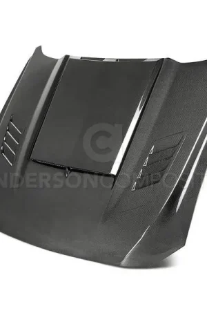 No Minimum Order Ford Mustang Anderson Composites Fiber Ram Air Hood AC-HD18FDMU-AB-DS