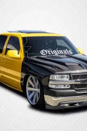 Brand New Chevrolet Silverado Dual Ram Air Carbon Fiber Body Kit- Hood 115434