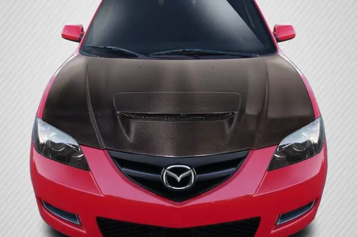 Mazda Mazda 3 4DR M-Speed Carbon Fiber Creations Body Kit- Hood 115133 Factory Price