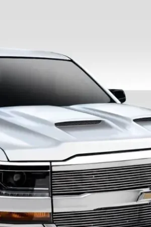 High Quality Chevrolet Silverado Dual Ram Air Duraflex Body Kit- Hood 115752