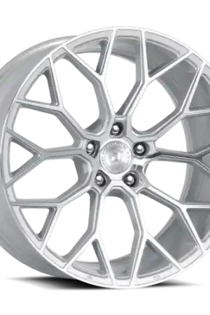 DOLCE PERFORMANCE PISTA 5x112 20x8.5 +28 Gloss Silver Machined Face Free Returns