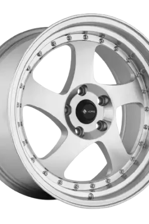 Vors VR2 4x98 15x8  +20 Silver Machine Face Lip Chrome Rivet Wholesale