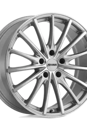 Limited Offer Petrol P3A 5X112 17X8 +32 SILVER W/ MACHINED CUT FACE