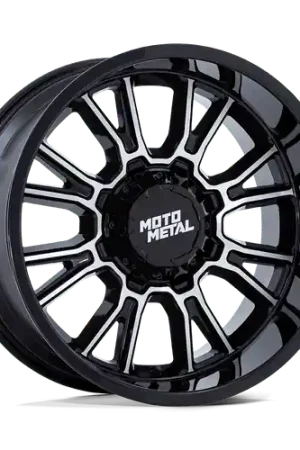 Last Chance Moto Metal MO810 LEGACY 6X135/6X139.7 18X9 +1 GLOSS BLACK MACHINED