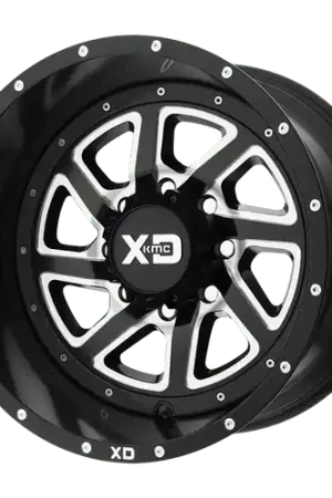 Brand New XD XD833 RECOIL 8X165.1 20X12 -44 SATIN BLACK MILLED WITH REVERSIBLE RING